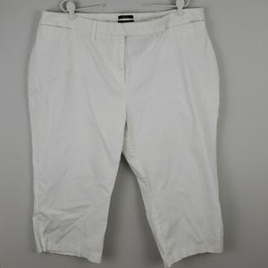 Style & Co Womens Plus 22W White Stretch Capris